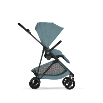 Коляска прогулочная Cybex Melio Carbon Stormy Blue/Голубой - Фото 4
