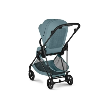 Коляска прогулочная Cybex Melio Carbon Stormy Blue/Голубой - Фото 6