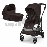 Коляска 2 в 1 Cybex Melio Carbon Chocolate Brown/Коричневий