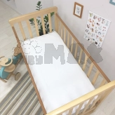 Простыня на резинке MSonya (Маленькая Соня) 60×120 см Белый