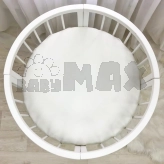 Простыня на резинке MSonya (Маленькая Соня) 70×70 см Белый