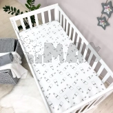 Простыня на резинке MSonya (Маленькая Соня) Молоко 60×120 см Белый