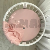 Простыня на резинке MSonya (Маленькая Соня) 70×70 см Темно-пудровый