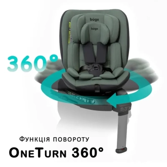 Автокрісло 40–150 см Bugs Aera 360 Forest Pine/Зелений - Фото 4