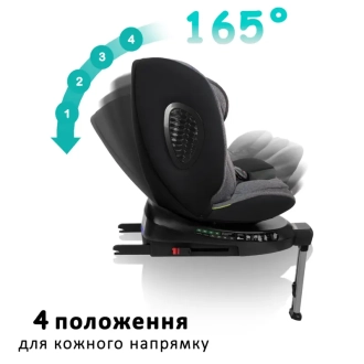 Автокрісло 40–150 см Bugs Aera 360 Iron Grey/Сірий - Фото 6
