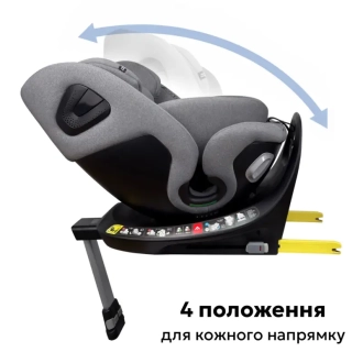 Автокрісло 40–150 см Bugs Axis 360 Cloud Grey/Сірий - Фото 7