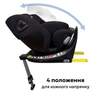 Автокрісло 40–150 см Bugs Axis 360 Graphite Black/Чорний - Фото 1