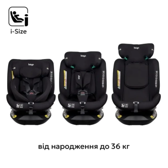 Автокрісло 40–150 см Bugs Axis 360 Graphite Black/Чорний - Фото 3