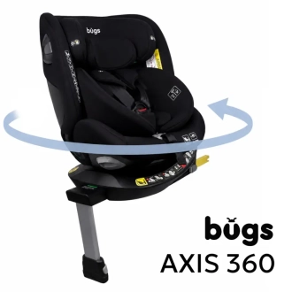 Автокрісло 40–150 см Bugs Axis 360 Graphite Black/Чорний - Фото 5
