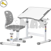 Парта детская Evo-kids Evo-03 Ergo со стулом Grey/Серый