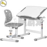 Парта детская Evo-kids Evo-05 Ergo со стулом Grey/Серый