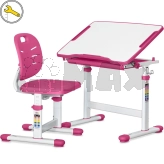 Парта детская Evo-kids Evo-05 Ergo со стулом Pink/Розовый