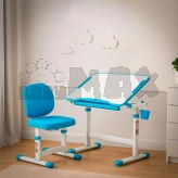 Парта детская Evo-kids Evo-06 Plus со стулом Blue/Голубой