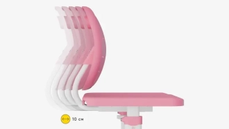 Парта детская Evo-kids Evo-17 PN Ergo со стулом Pink/Розовый - Фото 2