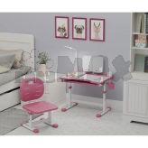 Парта детская Evo-kids Evo-17 PN Ergo со стулом Pink/Розовый