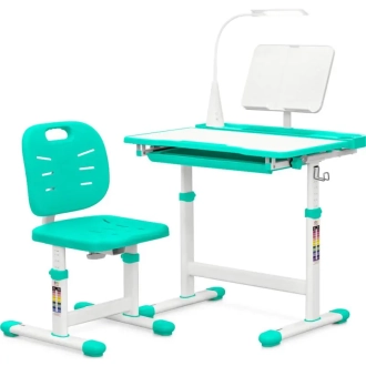 Парта детская Evo-kids Evo-17 Z Ergo со стулом Green/Зеленый - Фото 3