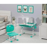 Парта детская Evo-kids Evo-17 Z Ergo со стулом Green/Зеленый
