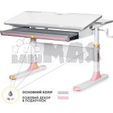 Парта детская Mealux Edmonton Multicolor PN Lite Розовый
