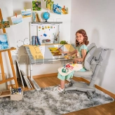 Парта детская Mealux Ergowood L Multicolor MG Бело-натуральный