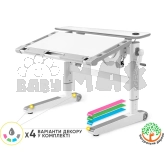 Парта детская Mealux Ergowood M Multicolor W Energy Белый