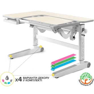 Парта дитяча Mealux Kingwood Multicolor TG Білий - Фото 2
