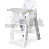 Стільчик для годування Mealux Feedo White/Grey Біло-сірий