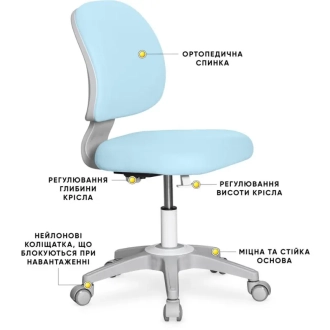 Кресло детское Evo-kids Limpi Blue/Голубой - Фото 3