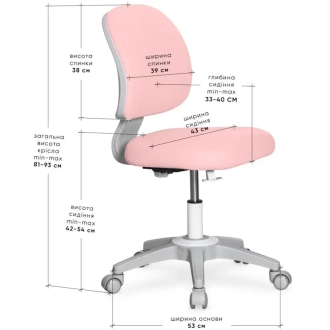 Кресло детское Evo-kids Limpi Pink/Розовый - Фото 1