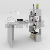 Стіл письмовий MU Open shelf Сірий