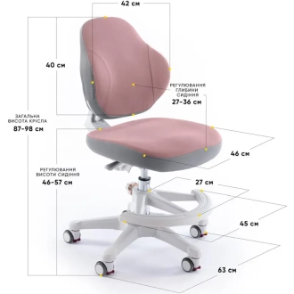 Кресло детское Evo-kids Mio Classic DP Розовый - Фото 1