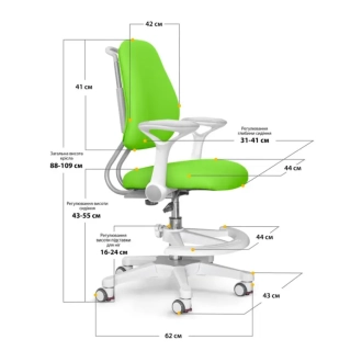 Кресло детское Evo-kids Mio Ergo Green/Зеленый - Фото 1