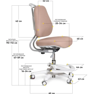 Кресло детское Evo-kids Mio Ergo Lite Brown/Коричневый - Фото 2