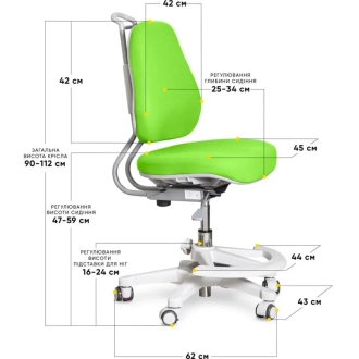 Кресло детское Evo-kids Mio Ergo Lite Green/Салатовый - Фото 1