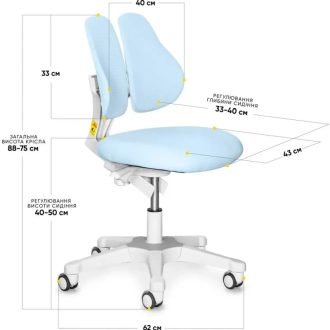 Крісло дитяче Evo-kids Mio Lite Blue/Блакитний - Фото 1