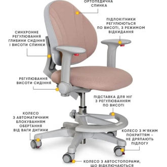 Крісло дитяче Evo-kids Mio-BR Коричневий - Фото 1
