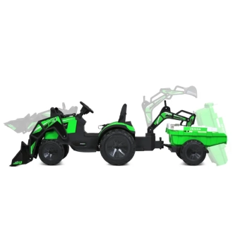 Електромобиль трактор Bambi Racer M 4847EBLR-5(24V) Черно-зеленый - Фото 3