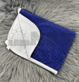 Непромокаемая пеленка, Mалютка, Синяя в горошек, 75х50 см