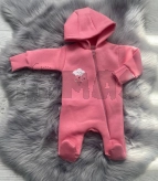 Комбинезон (ромпер) Baby life, Розовый, Тринитка, 68р.