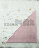 Уголок после купания Mexs 80×75 см, махра Розовый