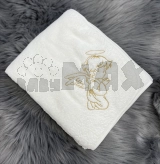 Крыжма Ярослав Янголята 95×95 см, махра Белый