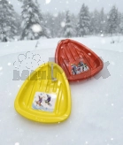 Санки-тарелка для горки Метр+ Small Желтый/Красный