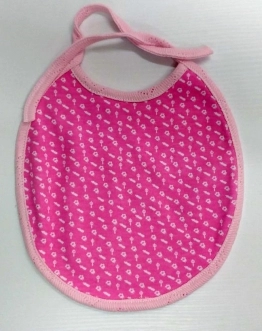 розовый слюнявчик