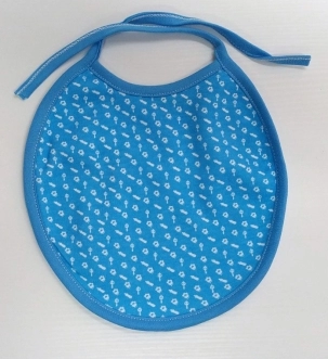 голубой слюнявчик