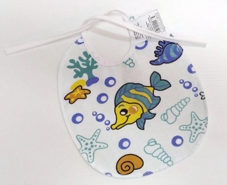 слюнявчик с рыбками