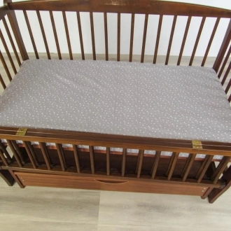 Комплект постельный Ведмедик Звездопад 6 предметов, плюш Серый - Фото 4