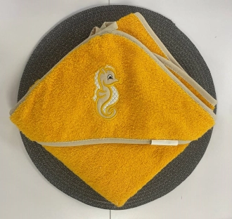 Уголок после купания Ярослав, Махра, 95х95 см (Молочный) - Фото 1