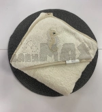 Уголок после купания Ярослав, Махра, 95х95 см (Молочный)