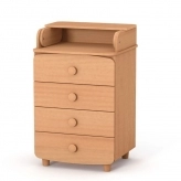 Пеленальный комод 600 мм ДСП - Верес (Бук)