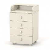 Пеленальный комод 600 мм ДСП - Верес (Слоновая кость)