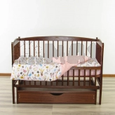 Комплект сменного белья Ведмедик Бабочки 140×110 см Розовый